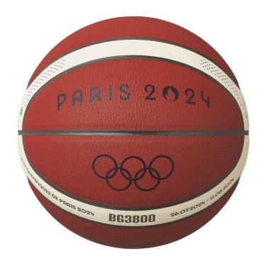 Imagem de Bola Basquete Molten Olimpíadas Paris 2024 BG3800 Basketball FIBA Approved  T7-Unissex