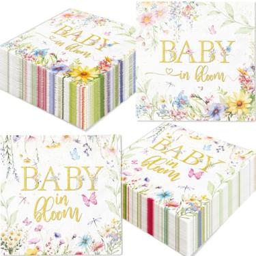 Imagem de Guardanapos de decoração de chá de bebê Baby in Bloom