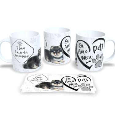 Imagem de Caneca Personalizada de Cachorro – Porcelana Branca com Estampa Pet (I Love Lulu da Pomerânia)