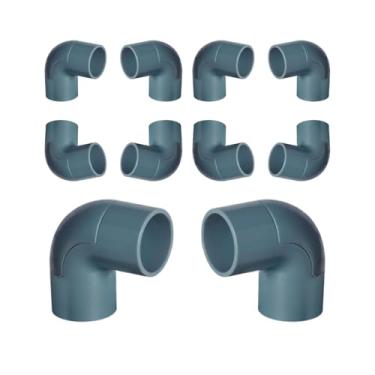 Imagem de Kit 10Un Cotovelo 90° C/Janela P/Eletroduto 3/4pol (Cinza)