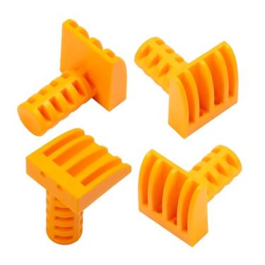 Imagem de POWERTEC Pacote com 4 cães de banco de perfil baixo – serve para buracos de 3/10.2 cm para bancadas de trabalho, mesas MFT e mesas de trabalho portáteis – Paradas de estoque sem marcas para marcenaria