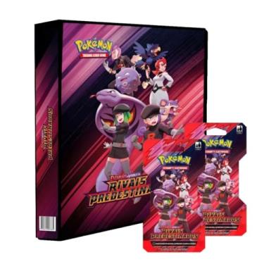 Imagem de Kit Álbum Pokemon Rivais Predestinados e 2 Blister Unitário