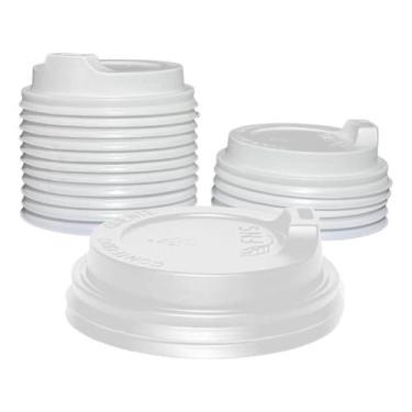Imagem de Tampa Copo De Papel Biodegradável 200Ml 73Mm Fns C/100 Un