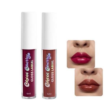 Imagem de Dailus Gloss Labial Choco Cherry 4ml Escolha seu Kit, Cereja S + Pudim