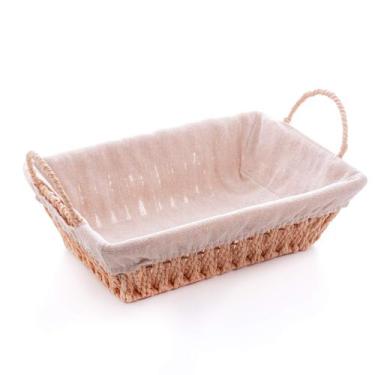 Imagem de Cesta Retangular Forrada c/ Alça Pães Café da Manhã - Wolff