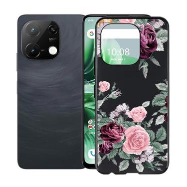 Imagem de KJYFOANI Capa para Umidigi G9T, capas pretas à prova de choque, capa de proteção antiarranhões contra queda de 360°, capa de telefone ultrafina de silicone macio para Umidigi G9T (6,7 polegadas
