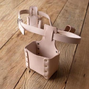 Imagem de Cinto para Carpinteiro Rebitado em Couro Natural - Real Acessórios, At