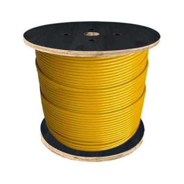 Imagem de 20 Metros Cabo de Aço 4.8mm 6x19 Vias Revest. Amarelo