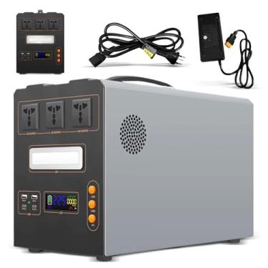 Imagem de IIGENAI Gerador de Energia Portatil, Bateria 1450Wh, 220V, Potência Nominal 1500W, Pico de 3000W,Estação de Energia para Camping, Falta de Energia