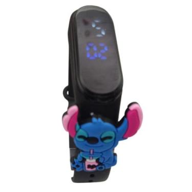 Imagem de Relógio Touch Infantil Stitch Resistente à Água - Preto - SMACTUDO