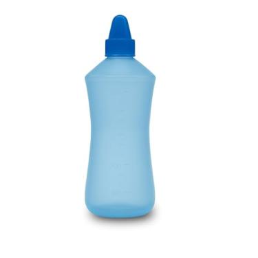 Imagem de Garrafinha Para Lavagem Nasal Frasco Lavador Higienizador Nasal 250ml Para Crianças E Bebês ( Azul )