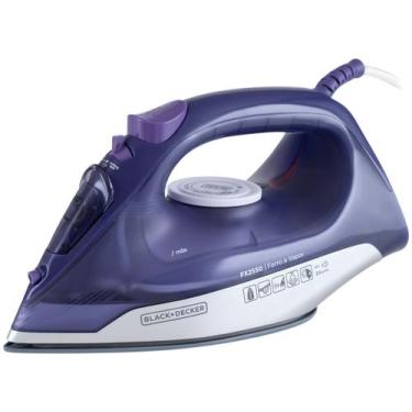 Imagem de Ferro de Passar Roupa a Vapor e a Seco Black+Decker FX2550 Roxo e Bran