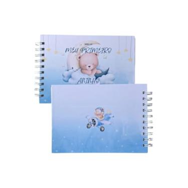 Imagem de Álbum Meu Primeiro Aninho Personalizado | Diário do Bebê + Opção com Fotos Adesivas (Álbum + 40 fotos adesivas)