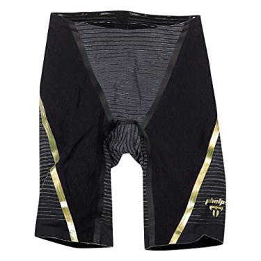 Imagem de Bermuda Phelps Matrix Preto/Cinza - Cintura Alta