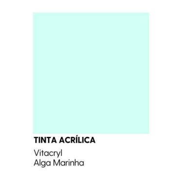 Imagem de Tinta Emborrachada Acetinada Verdes - Vitacryl, Alga Marinha, 3,6 lts