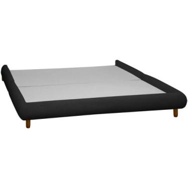 Imagem de Base Cama Box Quarto de Casal 153cm Orgânica Napoli Bouclê - SOFA STOR