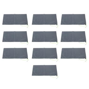 Imagem de Sacos de areia sem areia de 10pcs barreiras de água da enchente Poliéster 9.8x19.7in saco de barragem para garagem porão Anti Proteção de inundação reutilizável (Cinza)