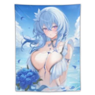 Imagem de LIEGBMEU Sexy Bikini Hot Anime Girl Tapeçaria 152.4 cm x 203.2 cm Interior Exterior Wall Quilt Art Decoração de Tapeçaria Caprichosa, AF258