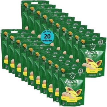 Imagem de Hana natural life aveia banana mamão 80g snacks para cães adultos kit 