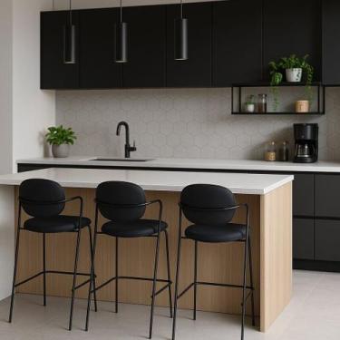 Imagem de Banqueta Isla Poliuretano 105cm X 47cm X 53cm - Rivatti