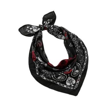 Imagem de Bandana Unissex Com Estampa Boêmia De Paisley, Bandana Hiphop, Máscara