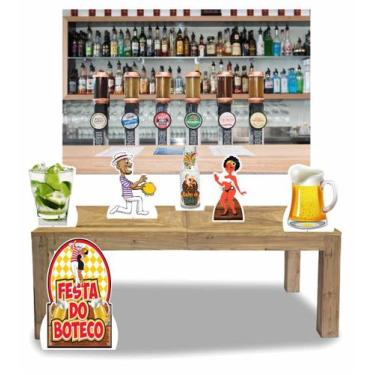 Imagem de Kit Display Boteco 7 Peças Totem + Painel Grande - x4adesivos