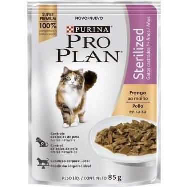 Imagem de Ração Úmida Pro Plan Sachê Frango Ao Molho Sterilized Gatos - Nestlé p