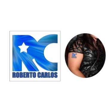 Imagem de Tatuagem Temporária Fã Rei Roberto Carlos Show Destaque - 3I