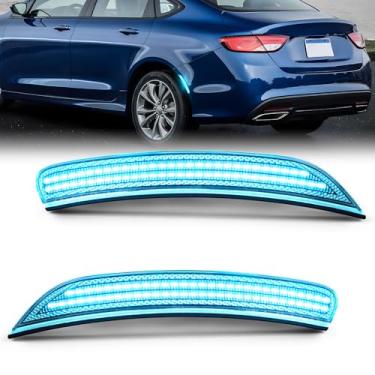 Imagem de NEIFILES Luz de LED para marcador lateral traseiro compatível com Chrysler 200 Sedan 2015-2017 Lâmpadas azul gelo para-choque