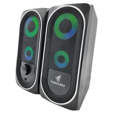 Imagem de Caixa De Som Potente Para Computador Pc Subwoofer Led Rgb - Goldenultr