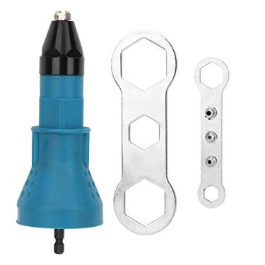 Imagem de Zerodis Acessório de Armas de Rebite, Porca de Porca Portátil Adaptador de Perfuração Sem Fio para Carpintar (BLUE)