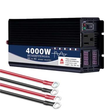 Imagem de Inversor de onda senoidal pura de 2000 watt inversor 12V/24V/48V/60V/72V a 110V/220V DC para CA com LCD Display 4000 W Peak Power Power Inverter inversor inversor,60V to 220V