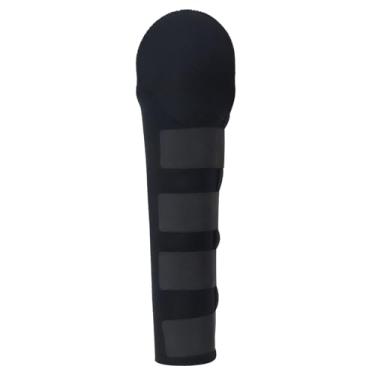 Imagem de USUNFARM Protetor de cauda de cavalo acolchoado e ajustável premium com prendedores de toque, proteção antiderrapante para rabo de cavalo, evita a quebra do cabelo, elimina a fricção da cauda