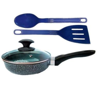 Imagem de Frigideira Preto Craq Antiaderente Cerâmica Talher 01 Cb16cm - JAVALI