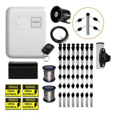 Imagem de Kit Cerca Elétrica Intelbras Completo para 75 Metros com Central de Ch