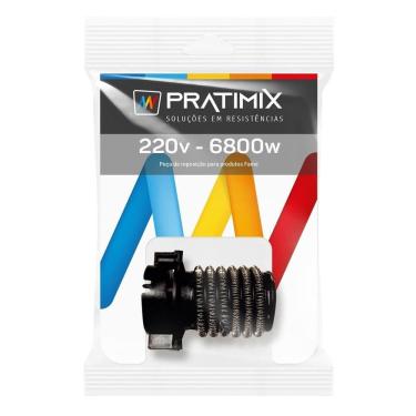 Imagem de Resistência de Chuveiro Pratimix Quattro - Nova Kibanho 4T 6800W 220V Tipo F