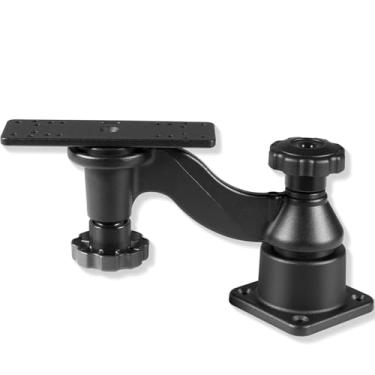 Imagem de Para telas de 12.7 cm a 30.5 cm Fish Finder& Chartplotters Mount com braço giratório de 15.2 cm, rotação de 360° compatível com Garmin, Humminbird, Lowrance e mais