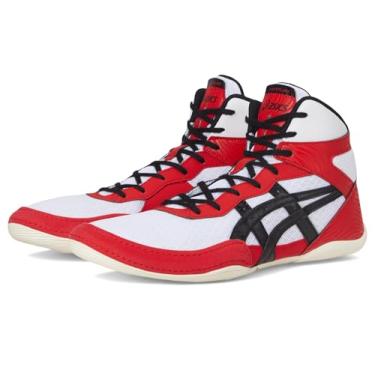 Imagem de ASICS Tênis de luta livre masculino Matflex 7, Clássico vermelho/preto, 47