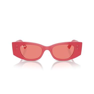 Imagem de Ray-Ban Óculos de sol retangulares Kat Rb4427, Cereja vermelha/rosa, 49 mm