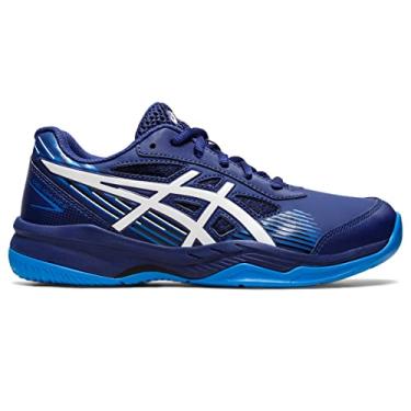Imagem de ASICS Tênis Infantil Gel-Game 8 Grade School Tennis Shoes, Azul de mergulho/branco, 4 Big Kid