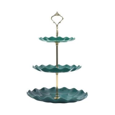 Imagem de Suporte Para Bolo De Camadas Duplas Redondo Para Casamento, Prato De F