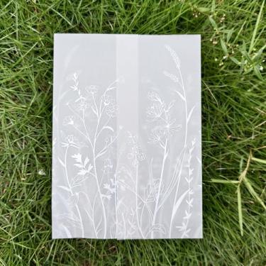 Imagem de SWANGSA Pacote com 50 jaquetas de veludo para convites de 12 x 18 cm, papel de veludo branco elegante, 115 g/m2, translúcido, para convites, envelopes de casamento, chá de bebê, aniversário