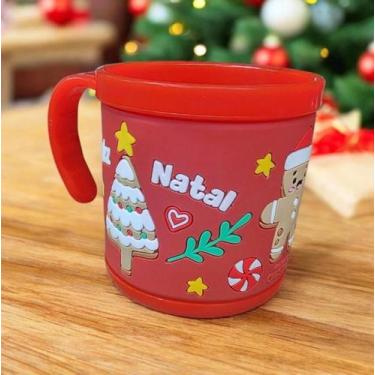 Imagem de Caneca Infantil De Natal Sonhos Natalinos Gingerbread Family - D Prese