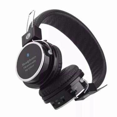 Imagem de Fone de ouvido Headphone Bluetooth Micro Sd Mp3 Rádio Fm Player B05 Preto