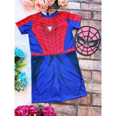 Imagem de Fantasia Homem Aranha com Máscara - Tecido 100% Poliéster - Fabuloso A