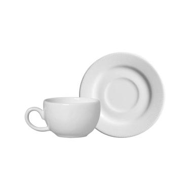 Imagem de Conjunto com 6 Xícaras de Café com Pires Plissan Relevo 85 ml