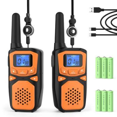 Imagem de Pacote com 2 Walkie Talkies WokTok Recarregáveis de Longo Alcance
