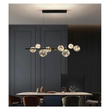 Imagem de moderno - lustre minimalista sala de estar quarto lustre sala de jantar bola de vidro ilha de cozinha lustre LED, decoração moderna