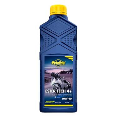 Imagem de Óleo 100% Sintético Moto 10w40 Motor 4 Tempos Putoline Ester Tech Syntec 4+ 1 Litro