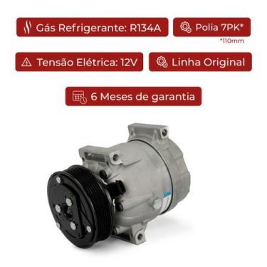 Imagem de Compressor De Ar Condicionado Renault Master 2008 2009 2010 2011 2012 